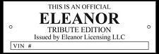 Eleanor Tribute Edition Ford Shelby Mustang Plate Tag Emblem Reproduction picture