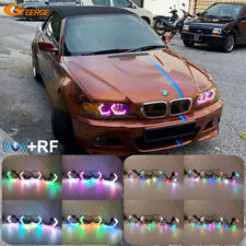 For BMW E46 Coupe Convertible Concept M4 Iconic Style Hex RGB LED Angel Eyes picture