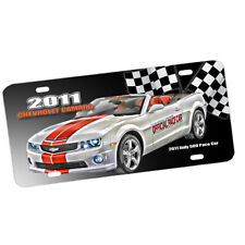 2011 Camaro Indy 500 Pace Car Design Aluminum License Plate picture