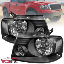 Black Headlights Fits 2004-2008 Ford F150 Pickup 2006-2008 Lincoln Mark LT Lamps picture