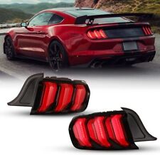 Pair Tail Ligtht 2015-2023 For Ford Mustang Red Turn Signal Rear Sequential Lamp picture