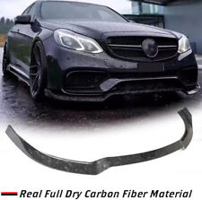 Forged Carbon Front Bumper Lip Spoiler For Mercedes Benz W212 E63 E63S AMG 13-16 picture