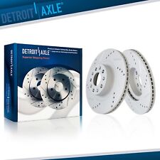 321mm Front Drilled Slotted Brake Rotors Set for 2016 2017 2018 Chevrolet Camaro picture
