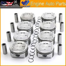 8x Pistons & Rings Set Φ93mm For Porsche Cayenne Turbo S 4.5L V8 955 9PA M48.50 picture