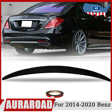 Rear Trunk Duckbill Lip Spoiler For 2014-2020 Mercedes Benz S W222 Glossy Black  picture