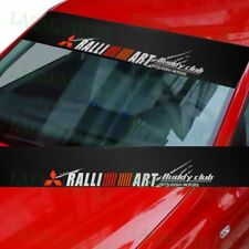 Windshield Carbon Fiber Banner Decal For Mitsubishi EVO Ralliart Eclipse Sticker picture