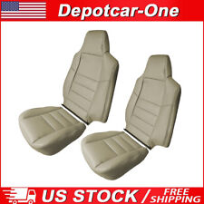 Super Duty Lariat Replacement Front Seat Covers Tan For Ford F250 F350 2002-2007 picture