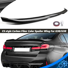 FOR 17-23 BMW G30 G38 530i F90 M5 CS CARBON FIBER STYLE TRUNK SPOILER Wing picture