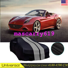 FOR Ferrari California T Indoor Car Cover Stain Stretch Dustproof BLACK/GREY picture