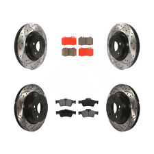 Front Rear Drilled Slot Brake Rotors Metallic Pad Kit for CLS500 CLS550 E550 KDS picture