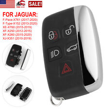 Replacement Car Key Fob Case For Jaguar XF XK XJ XE 5 Button Remote Shell Cover~ picture