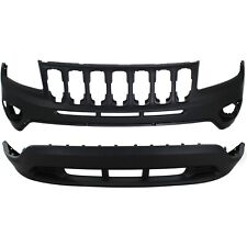 New Set of 2 Bumper Covers Fascias Front Upper CH1014104, CH1015106 Pair picture