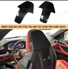 2x Carbon Fiber Seat Back Cover For BMW M3 M4 M8 X3M X4M G80 G82 G83 F97 F98 picture