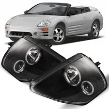 Front LED Halo Projector Headlights For 2000-2005 Mitsubishi Eclipse Left+Right picture