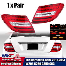 1x Pair LED Tail Lights For Mercedes Benz 2011-2014 W204 C250 C350 C63 Rear Lamp picture