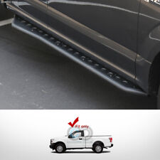 For 15-23 Ford F150 Super Cab Textured Blk Round Hole Rock Slider Side Step Bars picture