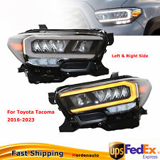 For Toyota Tacoma 2016-2023 Full LED Projector Headlights DRL Sequential Signal picture