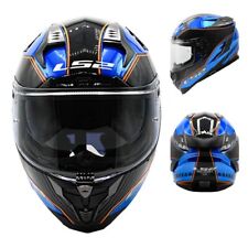 LS2 Challenger GT EVO Boss Gloss Blue Krome Motorcycle Helmet picture