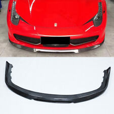 Carbon fiber Front Bumper Lip Spoiler V Style for Ferrari 458 Italia picture