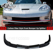 For Corvette C6 Z06 ZR1 GS 2005-13丨Carbon Fiber Style Front Bumper Lip Splitter picture