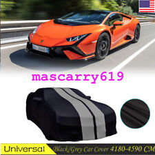 FOR 2022-lamborghini-huracan Indoor Car Cover Stain Stretch Dustproof BLACK/GREY picture