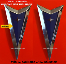 Pontiac Solstice 2006-2009 SIDE Emblems Logo OVERLAYS Vinyl Decal Pick Color picture
