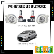 For 2015 2018 Toyota Prius C CHROME Fog Lights with LED Bulbs &Bezels Harness picture