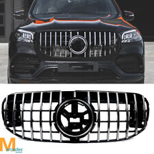 Chrome+Black Front Grille W/ Camera For Mercedes Benz X167 GLS450 GLS580 2020-22 picture