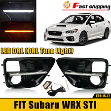 LED Turn Signal Light Fog Light Lamp Bezel Covers Fit 2015-2017 Subaru WRX STI picture