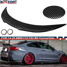 For 2014-2020 BMW F33 F83 M4 Convertible Carbon Fiber Rear Trunk Spoiler Wing picture