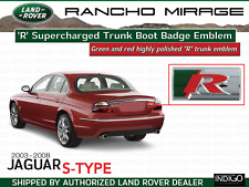 Jaguar S-Type 'R' Supercharged Trunk Boot Badge Emblem XR837159 OEM picture