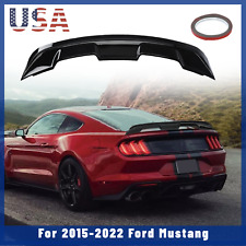 For 2015-2023 Ford Mustang GT500 Style Rear Trunk Wing Spoiler Lid Gloss Black picture