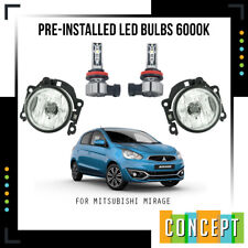 For 2017-2020 Mitsubishi Mirage Hatchback Fog Lights with LED Bulbs L&R picture