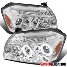 Fit 2005-2007 Dodge Magnum LED Halo Projector Headlights Lamps Left+Right 05-07 picture