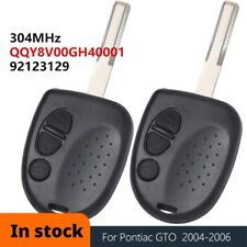 2X for Pontiac GTO 2004 2005 2006 Remote Key Fob QQY8V00GH40001 92123129 304MHz picture