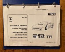 Ferrari 512 TR Spare Parts Catalogue | (708/92) | Original w/ replacement binder picture