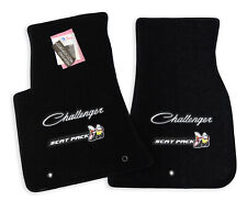 Dodge Challenger Floor Mats Black 2PC Scat Pack MOPAR Nice Premium 32oz Instock picture