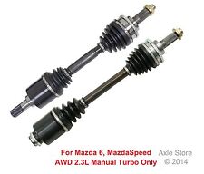 2 New CV Axles Front Pair Fit 2006 07 Mazda 6 MazdaSpeed Model 2.3L Turbo Manual picture