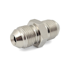 M12x1.0 to M12x1.0 Fitting - Male Union Coupler Adapter inverted Flare 12mm-M12 picture