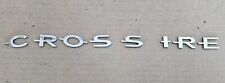 04-08 Chrysler Crossfire Rear Badge Emblem Set Chrome Letters Missing F picture