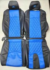 Fits For Nissan 350Z Sports Seat Covers In Black & Blue Color (2003-2008)  picture