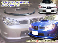Fits 06-07 Subaru Impreza WRX STI S204 Style Front Bumper Lip (Urethane) picture
