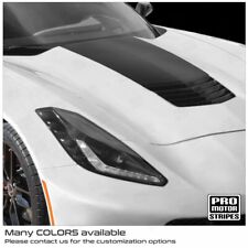 Chevrolet Corvette C7 Base 2014-2019 Hood Accent Decal Stripes (Choose Color) picture