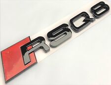 BLACK RSQ8 FIT AUDI RSQ8 REAR TRUNK EMBLEM BADGE NAME DECAL LETTER NUMBER picture