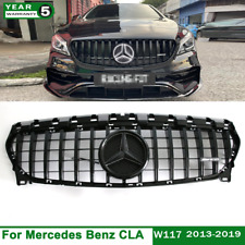 Glossy Black GTR Grill w/ LED For Mercedes W117 CLA180 CLA200 CLA250 2013-2019 picture
