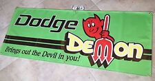 DODGE DEMON Garage Banner Sign (Large 2'x5') picture