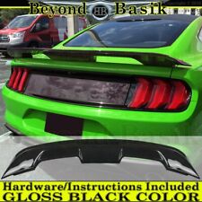 2015-16 2017 2018 2019 2020 2021 2022 2023 Ford Mustang Spoiler Wing GLOSS BLACK picture