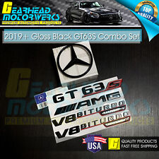 AMG GT63S Star Emblem V8 BiTurbo 4Matic+ Combo Set 3D Badge Mercedes Benz X290 picture