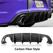 Rear Bumper Diffuser For 2015-2022 Dodge Charger Daytona SRT Carbon Fiber Style picture