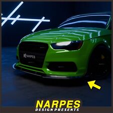 Narpes Front lip For Audi S4 A4 S-Line 2013-2016 Gloss Black Bumper Body Kit picture